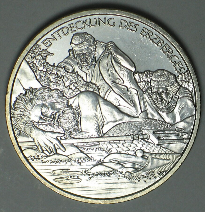 10 Euro juhlaraha Hopea ITÄVALTA  2010  " Erzberges "