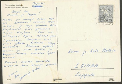 1972 KILPISJÄRVI matkailuleima
