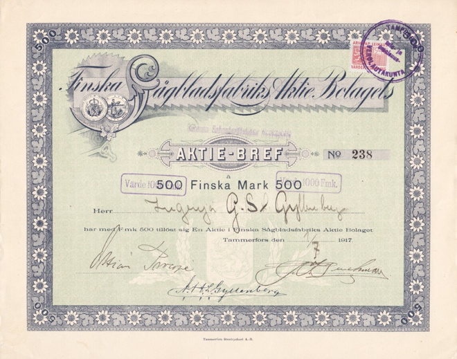 OKK 1917 Suomen Sahanterätehdas Oy, Tampere