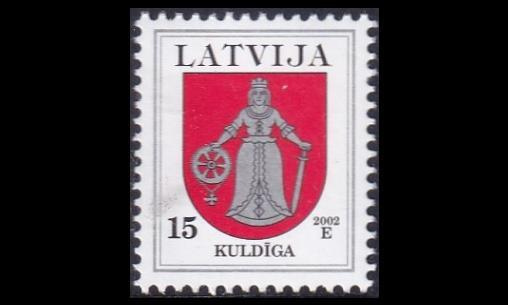 Latvia 542A_II ** Käyttösarja Vaakuna 15 S -02 (2001)