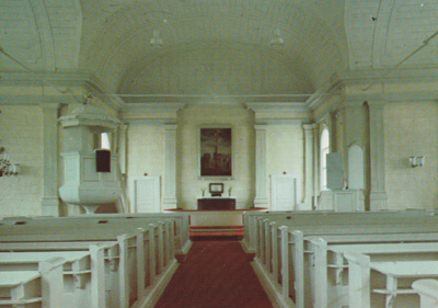 KIRKKOKORTTI - HYRYNSALMEN KIRKKO - SISÄKUVA
