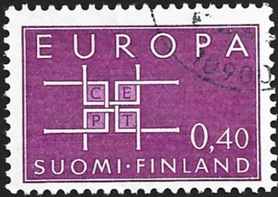 1963 Eurooppa-merkki leimattu LaPe 575
