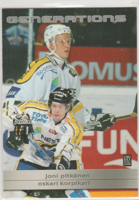 2007/08 Cardset Generations Pitkänen/Korpikari , Kärpät /100