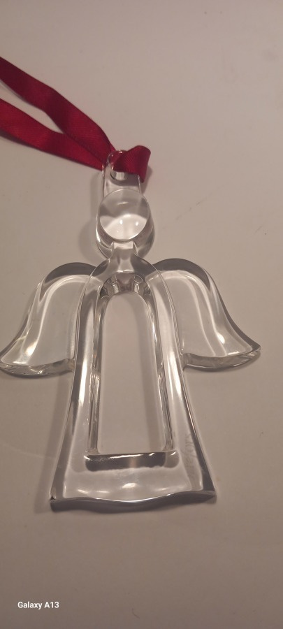 Orrefors kristalli koriste . Enkeli
