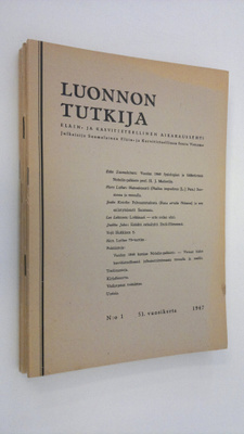 Luonnon tutkija vuosikerta 1947