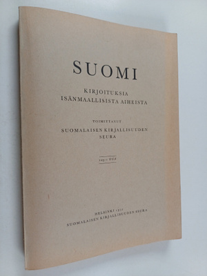 Antti Sovijärvi : Suomi : kirjoituksia isänmaallisista ai...