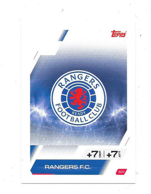 2025-26 Topps Match Attax CL #307 Glacgow Rangers Logo