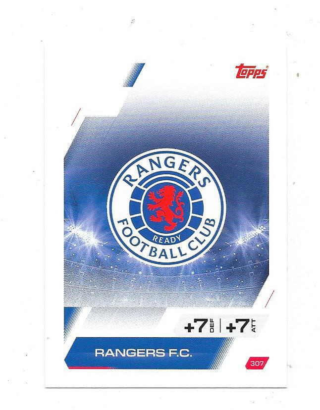 2025-26 Topps Match Attax CL #307 Glacgow Rangers Logo