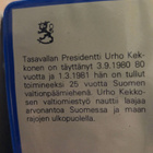 10 kpl Urho Kekkonen 50 mk 1981 hopeaa - pikkukuva 4