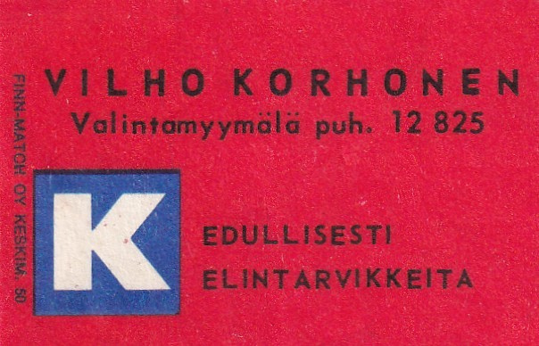 Vilho Korhonen, Valintamyymälä , Kesko , 3/12
