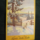 Postikortti Hyvää Uutta Vuotta. 1940-luvulta. Maasio. - pikkukuva 1