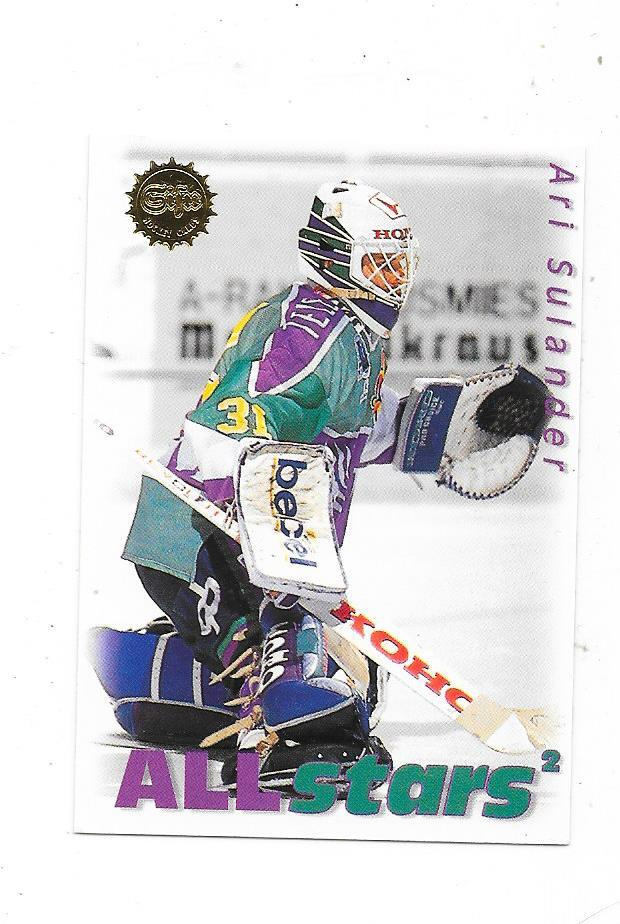 1995-96 SISU #167 Ari Sulander Jokerit MV