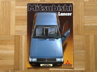 Esite Mitsubishi Lancer, noin vuodelta 1982