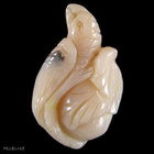 Opaali papukaija riipus 20g 6.8cm vaalea nektariini - pikkukuva 2