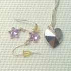 Kristalli kaulakoru ja korvakorut, hopea 925 Swarovski - pikkukuva 4