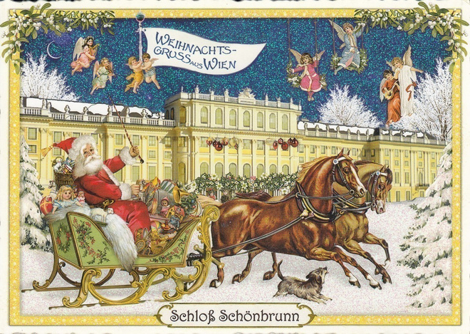 Wien, joulupukki (Tausendschön-kortti)