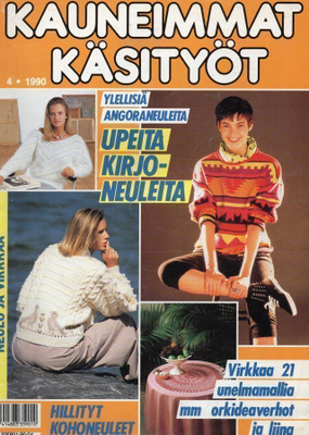 Kauneimmat Käsityöt n:o 4 1990 Neulo ja Virkkaa.
