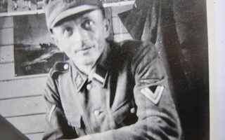 VANHA Sota Valokuva Natsi Saksa SS-sotilas Oulu 1942