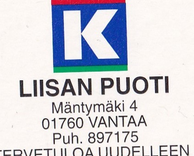 Vantaa, Liisan Puoti   b608