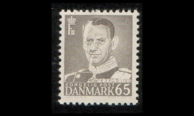 Tanska 349 ** Frederik IX 65 öre (1953)