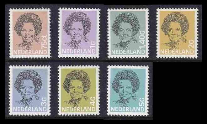 Alankomaat 1211-7 ** Käyttösarja Beatrix (1982)