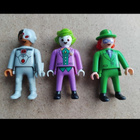 Playmobil Kinder hahmot Arvuuttaja, Jokeri ja Kyborgi, DC - pikkukuva 1