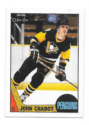1987-88 OPC #32 John Chabot Pittsburgh Penguins