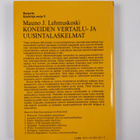 Mauno J. Lehmuskoski : Koneiden vertailu- ja uusintalaske... - pikkukuva 2