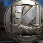 Hopeinen Suojeluskunta leima B tai D 6. Halkaisija - 36 mm. - pikkukuva 4
