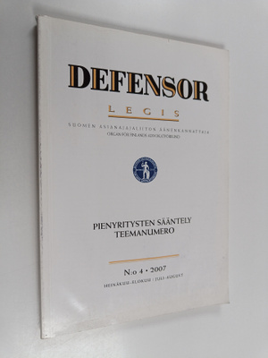 Defensor Legis : Suomen asianajajaliiton äänenkannattaja ...