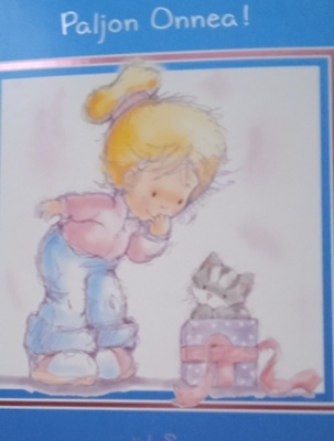 no 1 - paljon onnea.. tyttö ja kisu