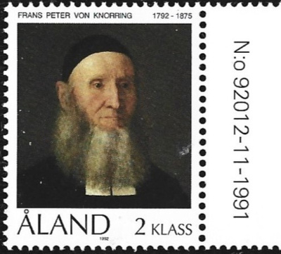 Ål 1992 von Knorring 1. lk välilöpari numero ** LaPe 056