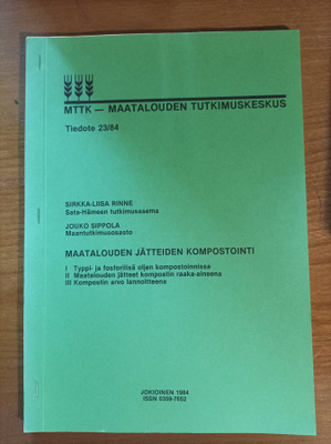 Maatalouden jätteiden kompostointi