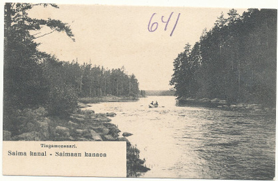 Saimaan kanava, Tingamonsaari - vanha Carte Postale