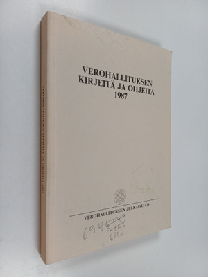 Verohallituksen kirjeitä ja ohjeita 1987