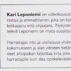Kari Leponiemi: Videokuvaus - taitoa ja tekniikkaa - pikkukuva 4