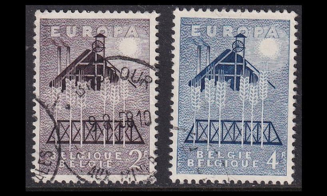Belgia 1070-1 o Europa (1957)