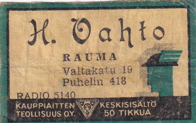 Rauma, H. Vahto, Radio 5140   s5/1