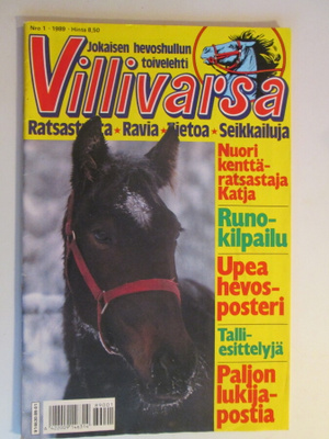 VILLIVARSA 1 / 1989 "HEVOSHULLUN" TOIVELEHTI SARJAKUVALEHTI