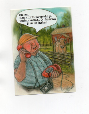 "°ON, ON...KANNETTAVA KÄNNYKKÄ....!"° -KORTTI / Hörölä