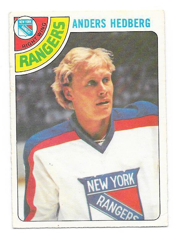 1978-79 OPC #25 Anders Hedberg New York Rangers