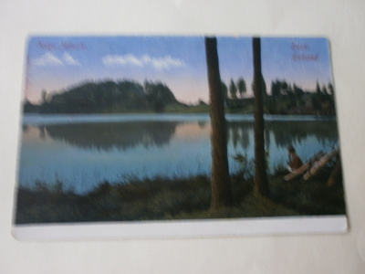 Kolga-Mähuste, iltanäkymä järvelle,vanha väripk 1900-l. alku