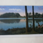 Kolga-Mähuste, iltanäkymä järvelle,vanha väripk 1900-l. alku - pikkukuva 1