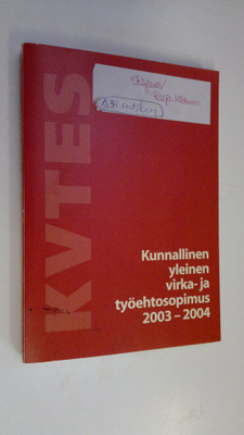 Kunnallinen yleinen virka- ja työehtosopimus 2003-2004