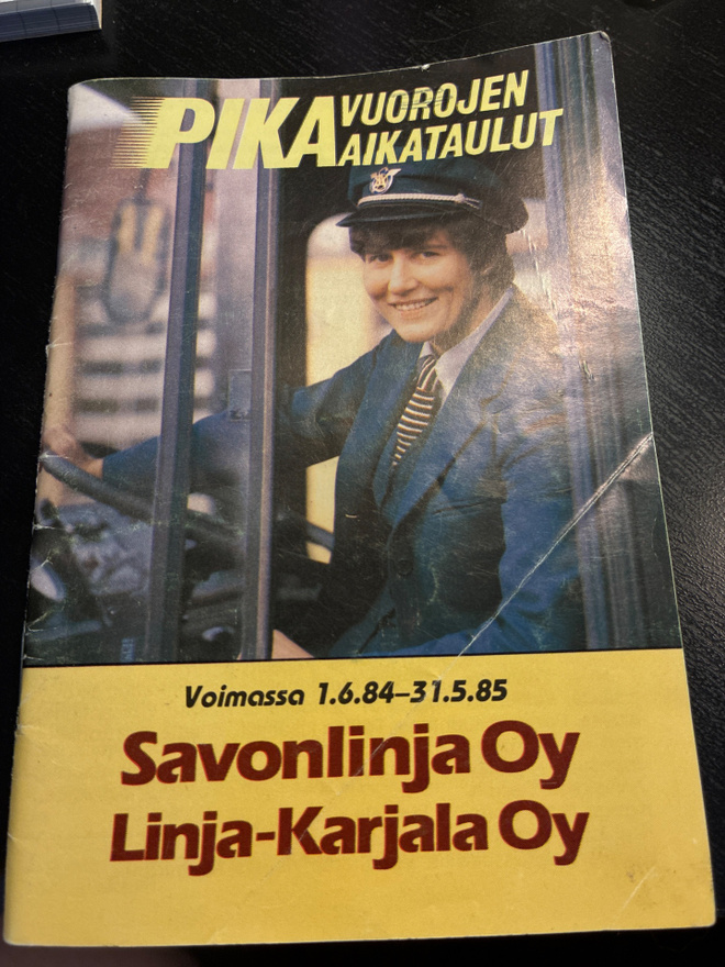 Aikataulut savonlinja oy linja-Karjala Oy 84-85