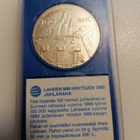 Hopeinen juhlaraha Lahden MM-hiihtojen 1989 - pikkukuva 1