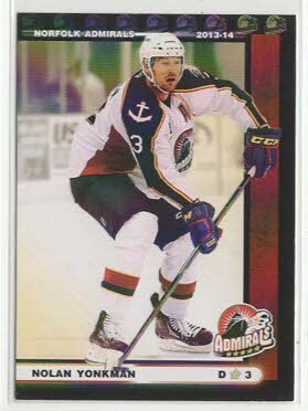 Nolan Yonkman 13-14 Norfolk Admirals Team Issue #2
