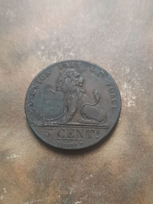 Belgia 5 centimes 1833