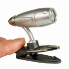 Arcas Klipsi Lamppu / Clip Light, 3 LED, Harmaa *UUSI* - pikkukuva 2