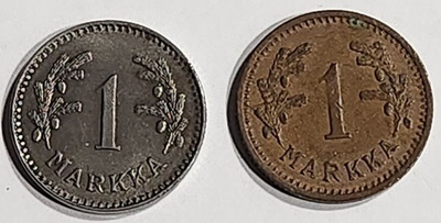 Suomi 1 markka X 2 1942 ja 1948